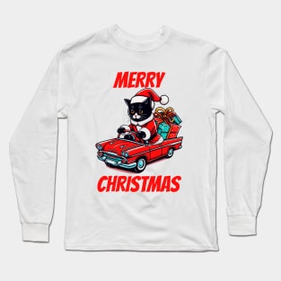 Black Cat Christmas Long Sleeve T-Shirt